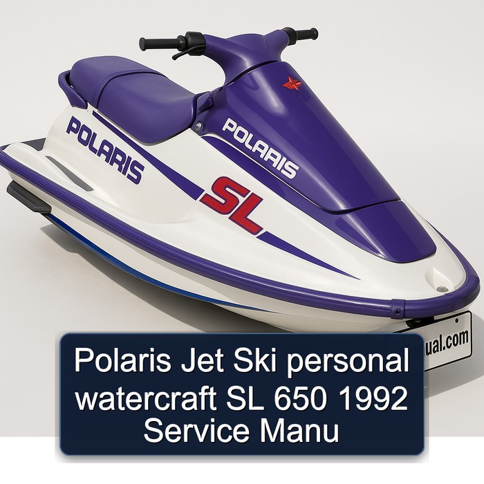 Polaris Jet Ski personal watercraft SL 650 1992 Service Manu