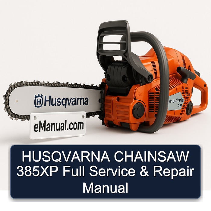 HUSQVARNA CHAINSAW 385XP Full Service & Repair Manual