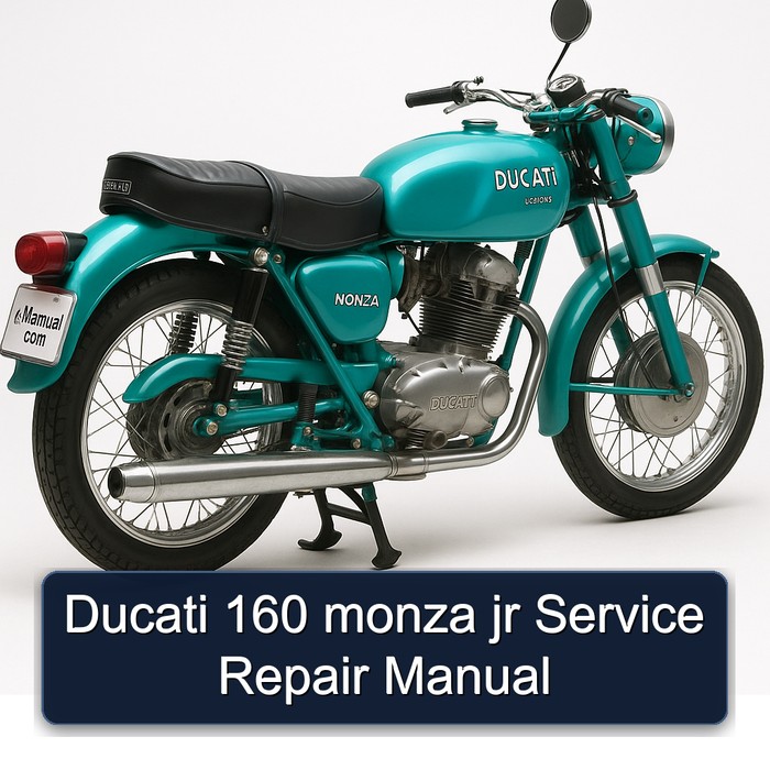 Ducati 160 monza jr Manual de servicio y reparación