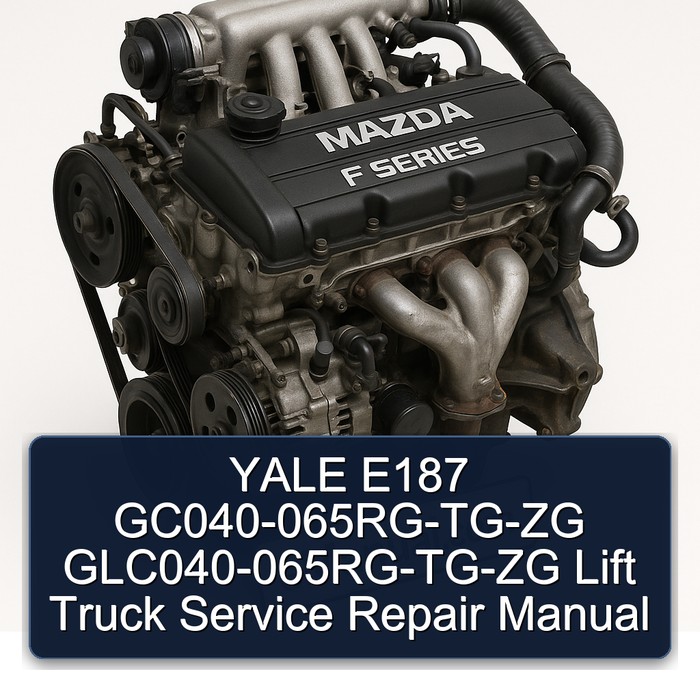 YALE E187 GC040-065RG-TG-ZG GLC040-065RG-TG-ZG Lift Truck Manual de servicio y reparación