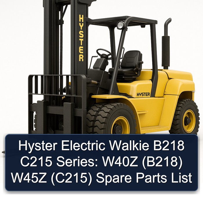 Lista de Repuestos para Carretillas Elevadoras Eléctricas Hyster B218 y C215