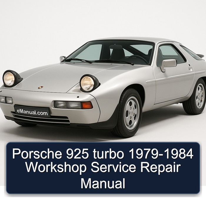Porsche 925 turbo 1979-1984 Workshop Manual de servicio y reparación