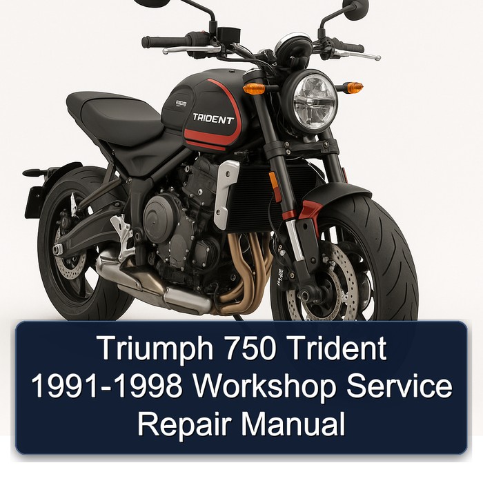 Triumph 750 Trident 1991-1998 Workshop Manual de servicio y reparación
