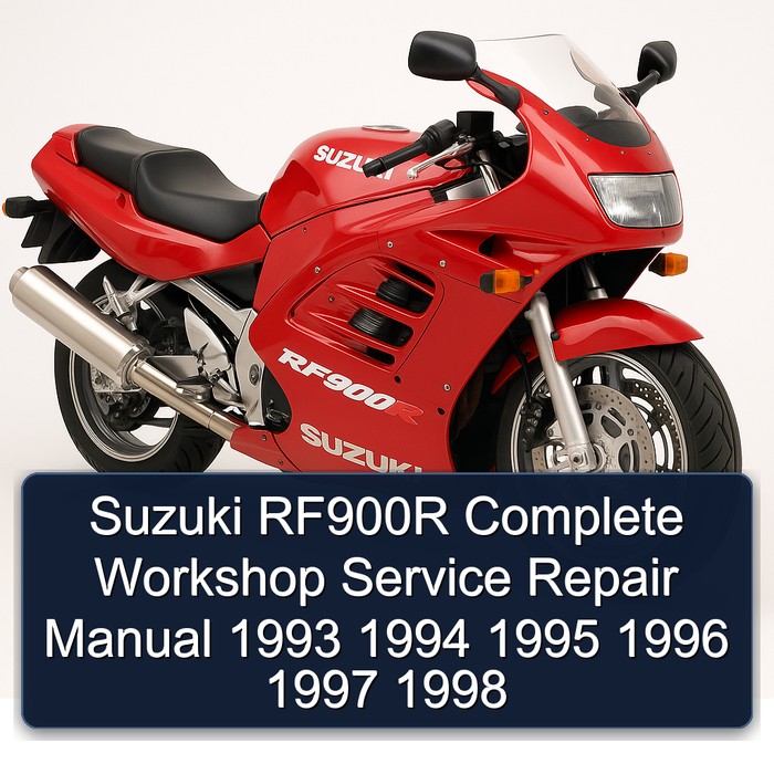 Suzuki RF900R Manual completo de servicio y reparación del taller 1993 1994 1995 1996 1997 1998