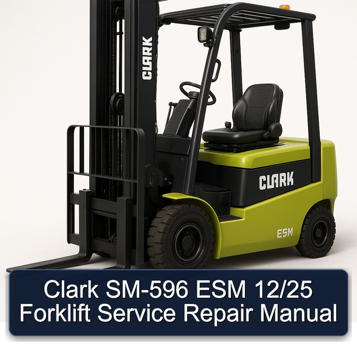 Reparaturanleitung für Gabelstapler Clark SM-596 ESM 12/25