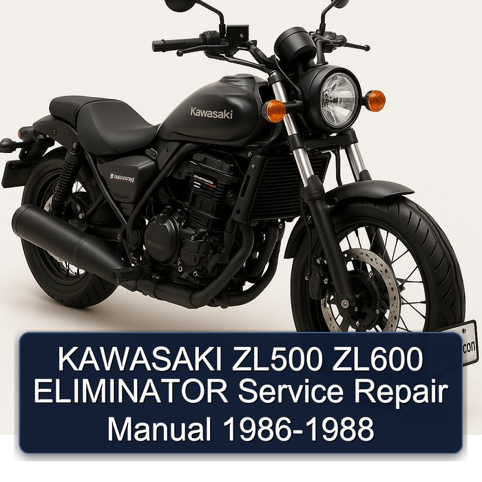 KAWASAKI ZL500 ZL600 ELIMINATOR Service Repair Manual 1986-1988