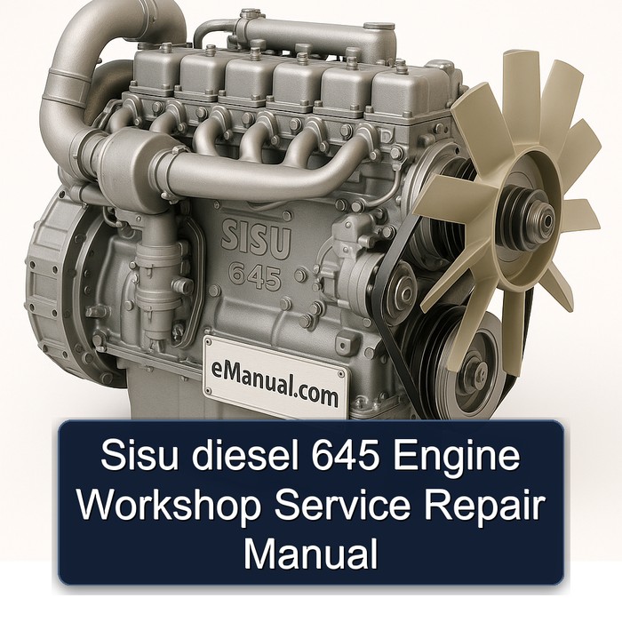 Sisu Diesel 645 Motor - Werkstatt- und Reparaturanleitung