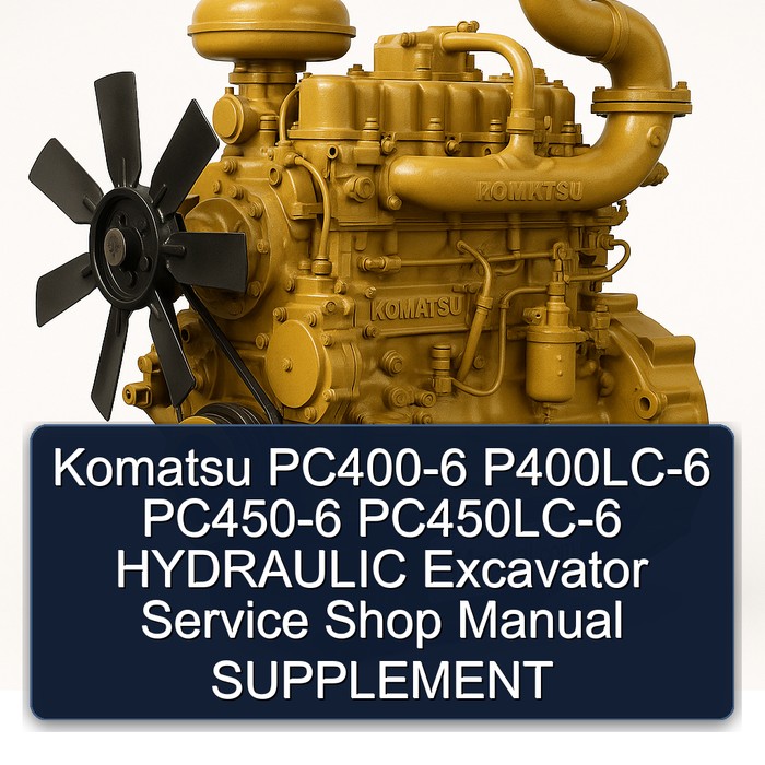 Manual de Servicio de Excavadoras Hidráulicas Komatsu PC400-6, P400LC-6, PC450-6, PC450LC-6 - Suplemento