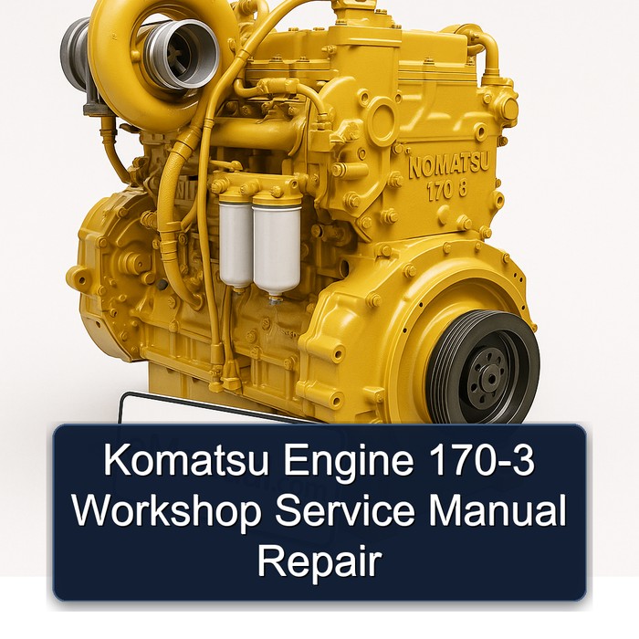 Komatsu Engine 170-3 Workshop Service Manual Repair