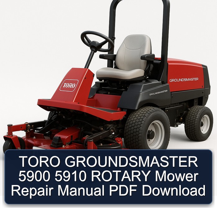 Manual de Reparación para Cortadora Rotativa TORO Groundsmaster 5900 5910 (PDF)