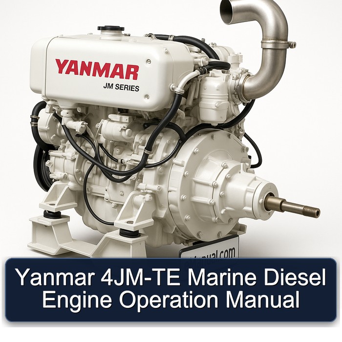 Yanmar 4JM-TE Marine Diesel Engine Operation Manual 