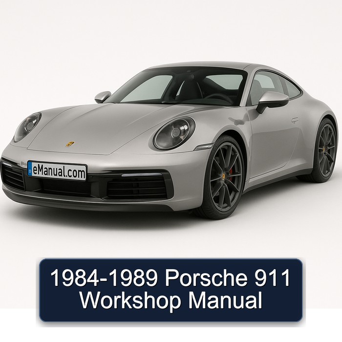 1984-1989 Porsche 911 Workshop Manual