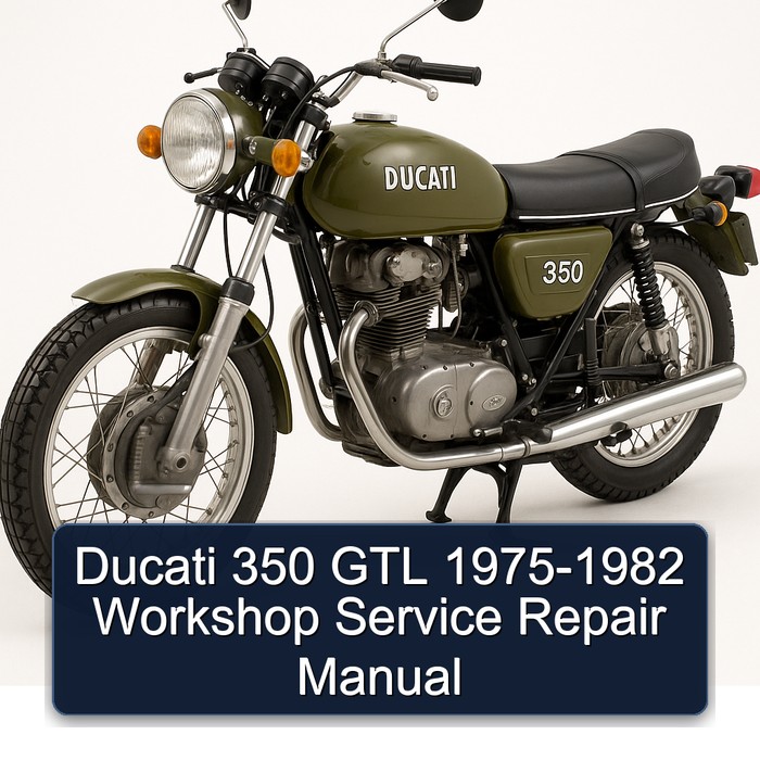 Ducati 350 GTL 1975-1982 Workshop Manual de servicio y reparación