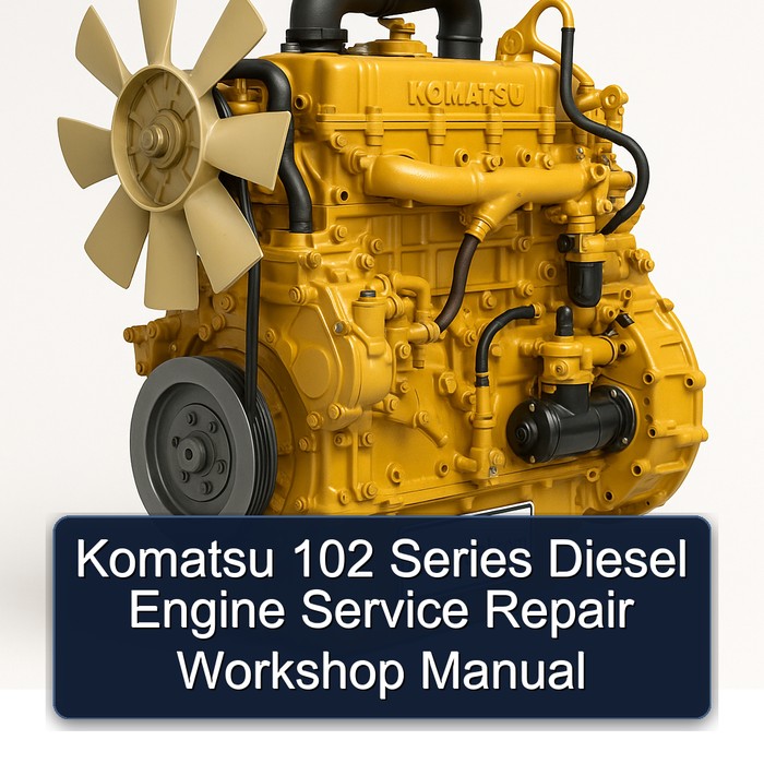 Komatsu 102 Series Diesel Engine Service Repair Workshop Manual 