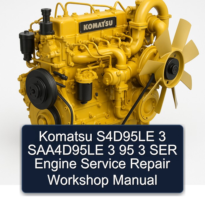 Komatsu S4D95LE 3 SAA4D95LE 3 95 3 SER Engine Service Repair Workshop Manual