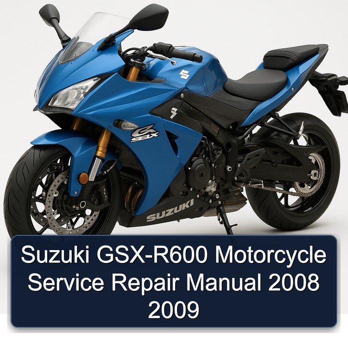 Suzuki GSX-R600 Motorcycle Service Repair Manual 2008 2009
