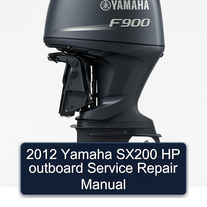2012 Yamaha SX200 HP outboard Service Repair Manual 