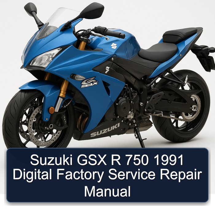 Suzuki GSX R 750 1991 Digital Factory Manual de servicio y reparación