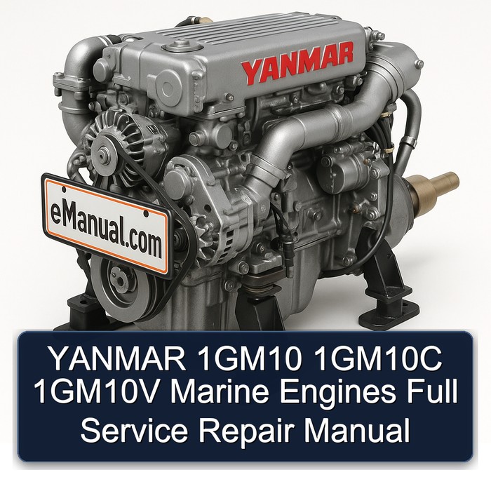YANMAR 1GM10 1GM10C 1GM10V Marine Engines Full Manual de servicio y reparación