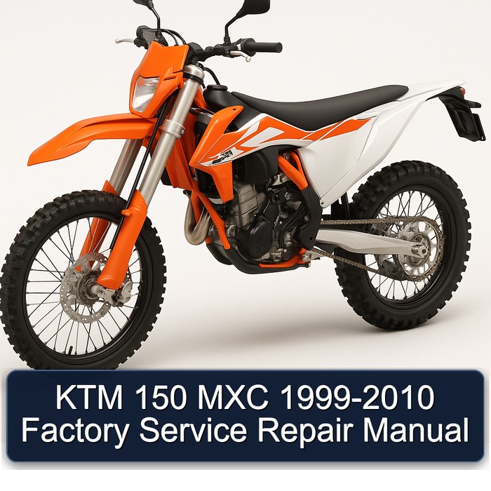 KTM 150 MXC 1999-2010 Factory Manual de servicio y reparación