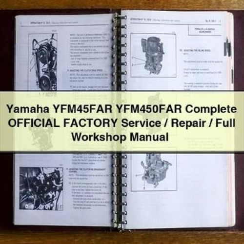Yamaha YFM45FAR YFM450FAR Official / Workshop Service Repair Manual PDF Download