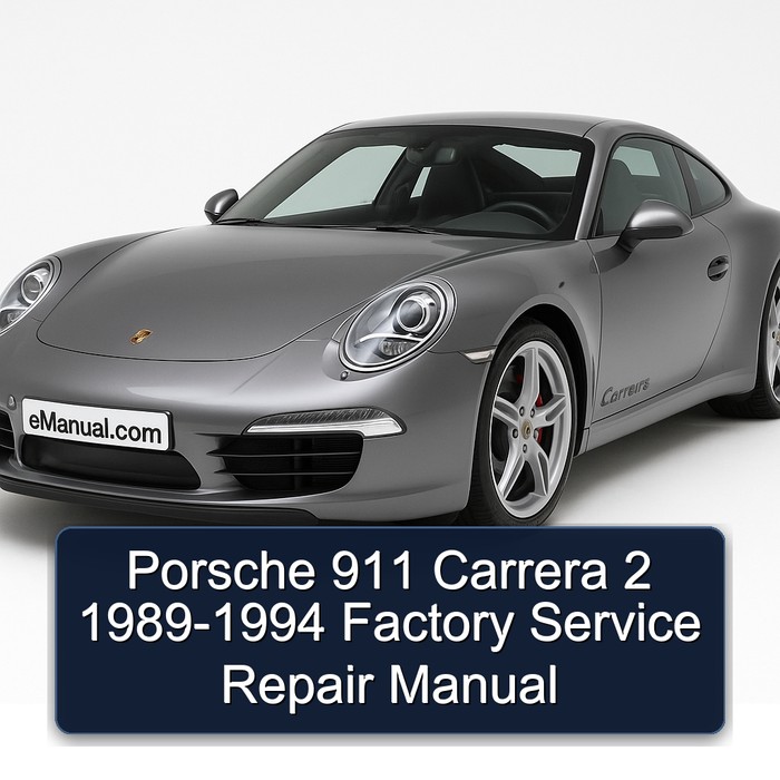 Porsche 911 Carrera 2 1989-1994 Factory Manual de servicio y reparación