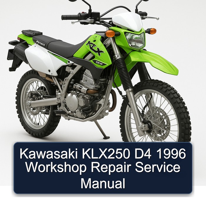Kawasaki KLX250 D4 1996 Workshop Repair Service Manual