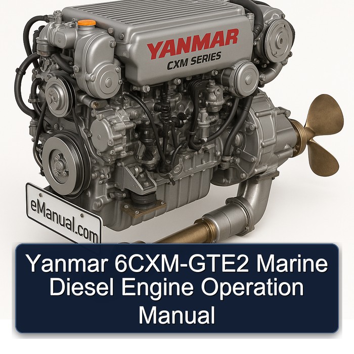 Yanmar 6CXM-GTE2 Marine Diesel Engine Operation Manual