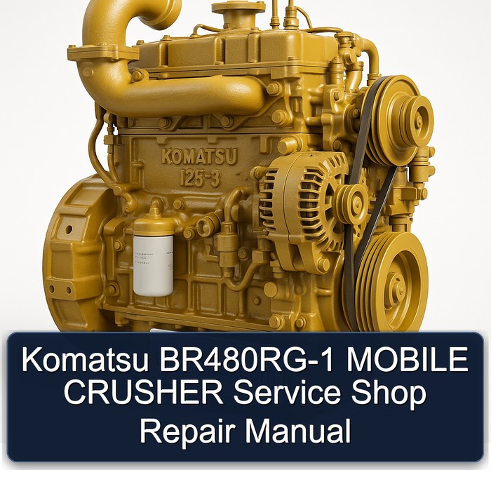 Komatsu BR480RG-1 MOBILE CRUSHER Service Shop Repair Manual 