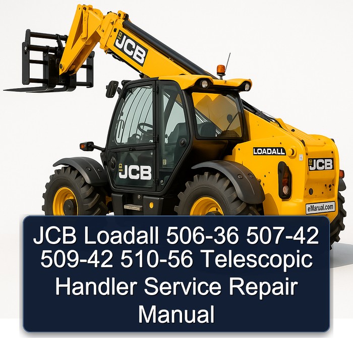 JCB Loadall 506-36 507-42 509-42 510-56 Telescopic Handler Service Repair Manual