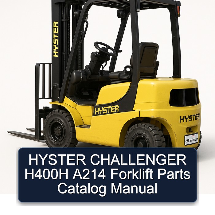 HYSTER CHALLENGER H400H A214 Forklift Parts Catalog Manual