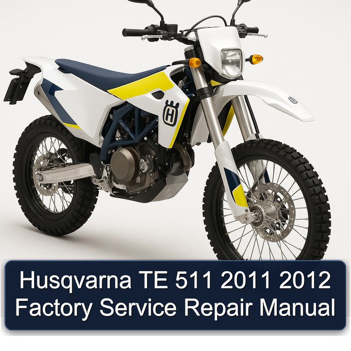 Husqvarna TE 511 2011 2012 Factory Manual de servicio y reparación