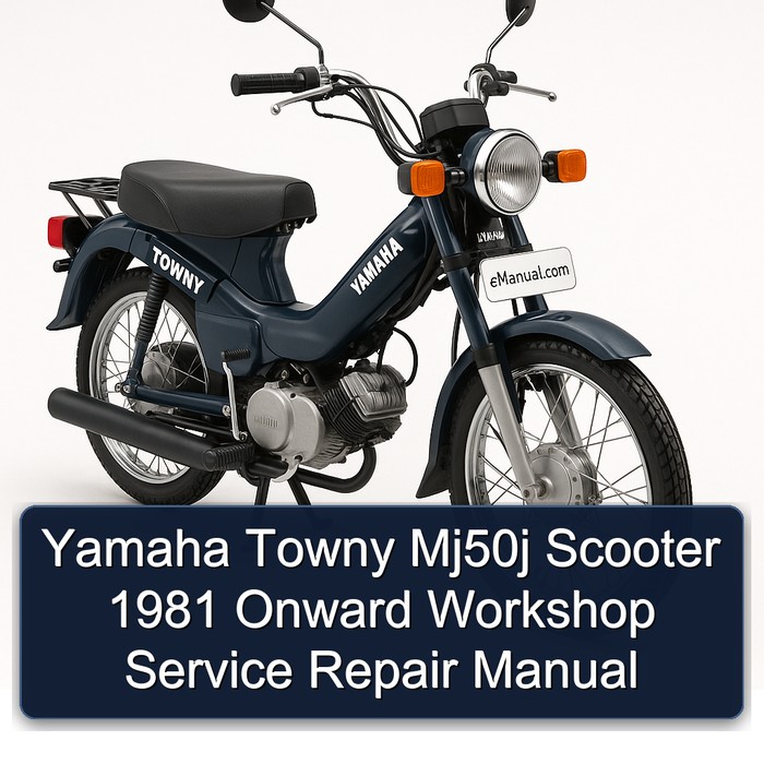 Yamaha Towny Mj50j Scooter 1981 Onward Workshop Service Repair Manual