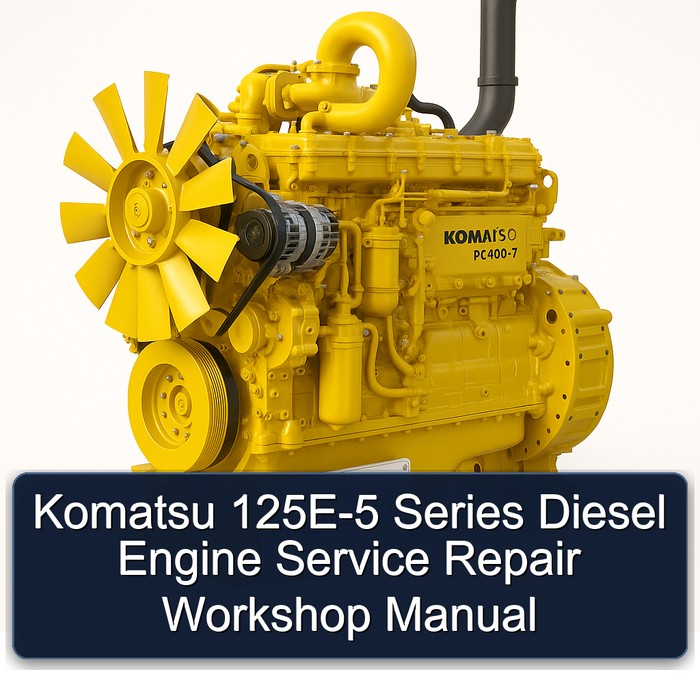 Komatsu 125E-5 Series Diesel Engine Service Repair Workshop Manual 