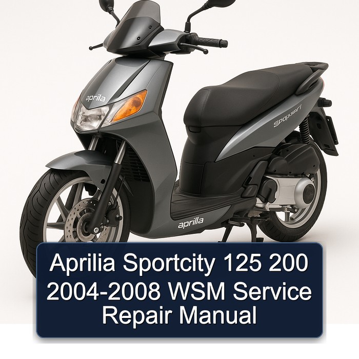 Aprilia Sportcity 125 200 2004-2008 WSM Manual de servicio y reparación