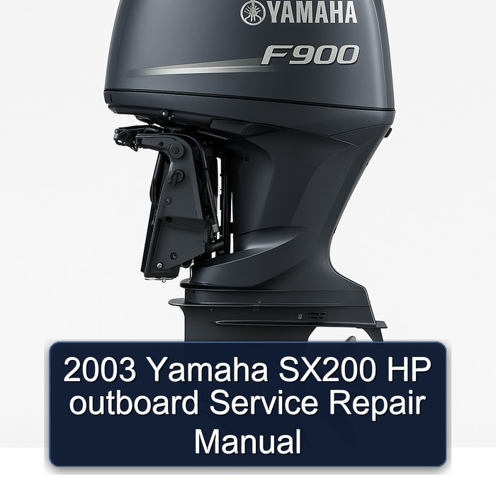 2003 Yamaha SX200 HP outboard Service Repair Manual 