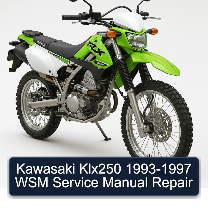 Kawasaki Klx250 1993-1997 WSM Service Manual Repair