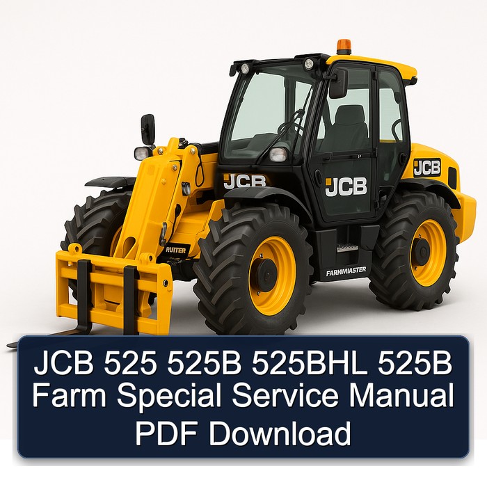 JCB 525 525B 525BHL 525B Farm Special Service Manual PDF Download