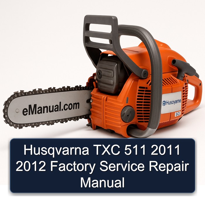 Husqvarna TXC 511 2011 2012 Factory Manual de servicio y reparación