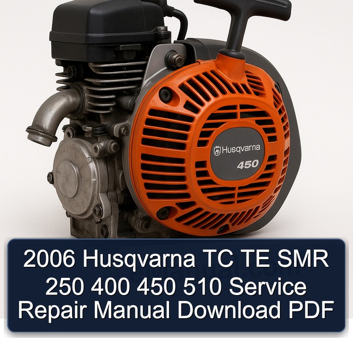 Manual de Servicio y Reparación Husqvarna TC TE SMR 250 400 450 510 (2006) - PDF