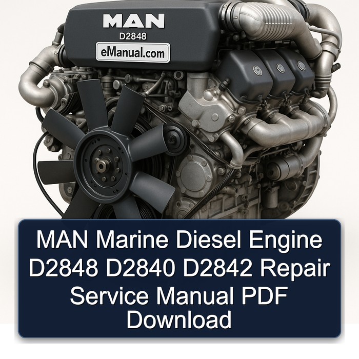 MAN Marine Diesel Engine D2848 D2840 D2842 Repair Service Manual PDF Download