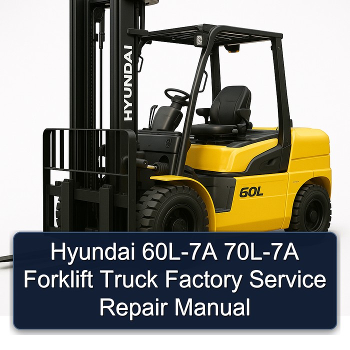 Hyundai 60L-7A 70L-7A Forklift Truck Factory Service Repair Manual