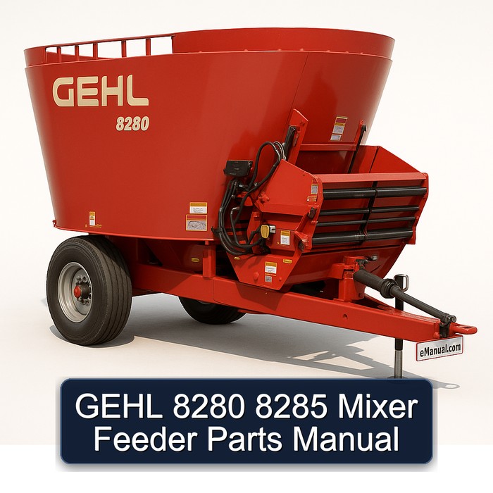 Gehl 8280 8285 Mixer Feeder Parts Catalog PDF Download