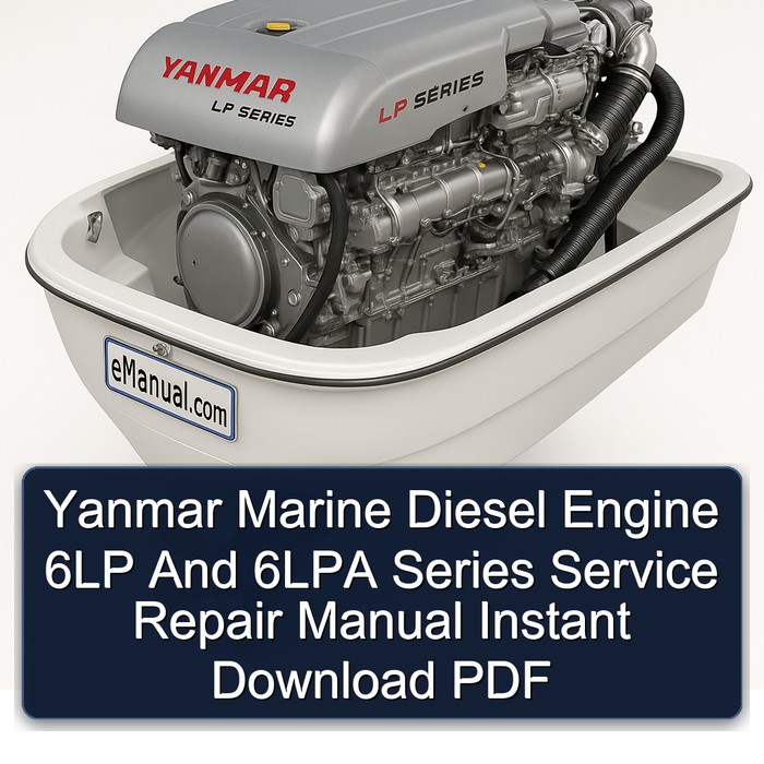 Yanmar Marine Diesel Engine 6LP And 6LPA Series Service Repair Manual Instant Download PDF