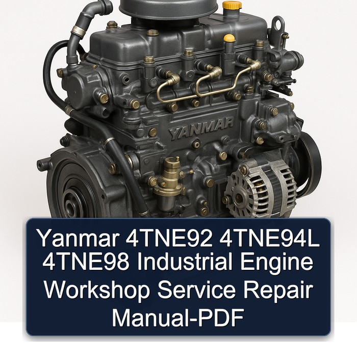 Manual de Servicio y Reparación para Motor Industrial Yanmar 4TNE92, 4TNE94L, 4TNE98 (PDF)