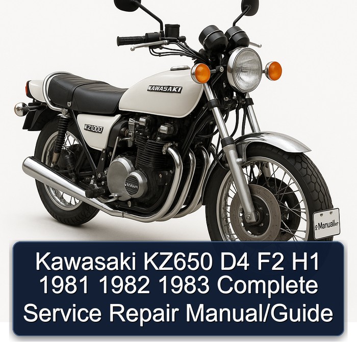 Kawasaki KZ650 D4 F2 H1 1981 1982 1983 Complete Service Repair Manual/Guide