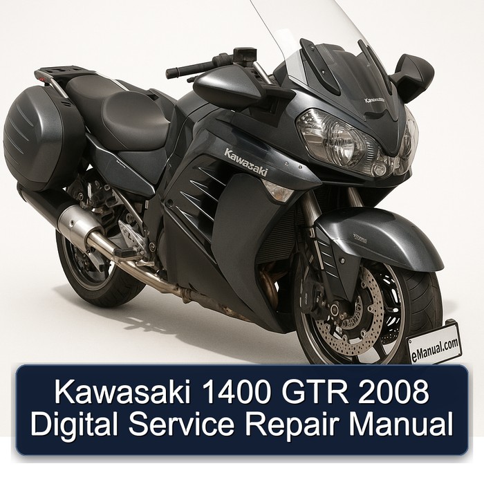 Kawasaki 1400 GTR 2008 Digital Manual de servicio y reparación