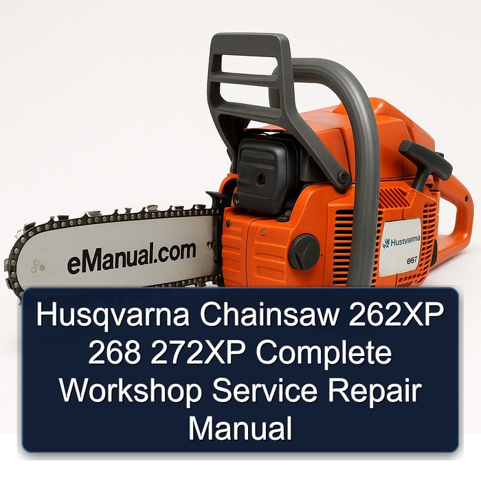Husqvarna Chainsaw 262XP 268 272XP Complete Workshop Service Repair Manual