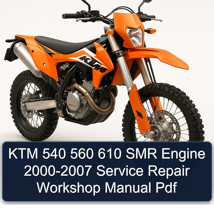 KTM 540 560 610 SMR Engine 2000-2007 Service Repair Workshop Manual Pdf