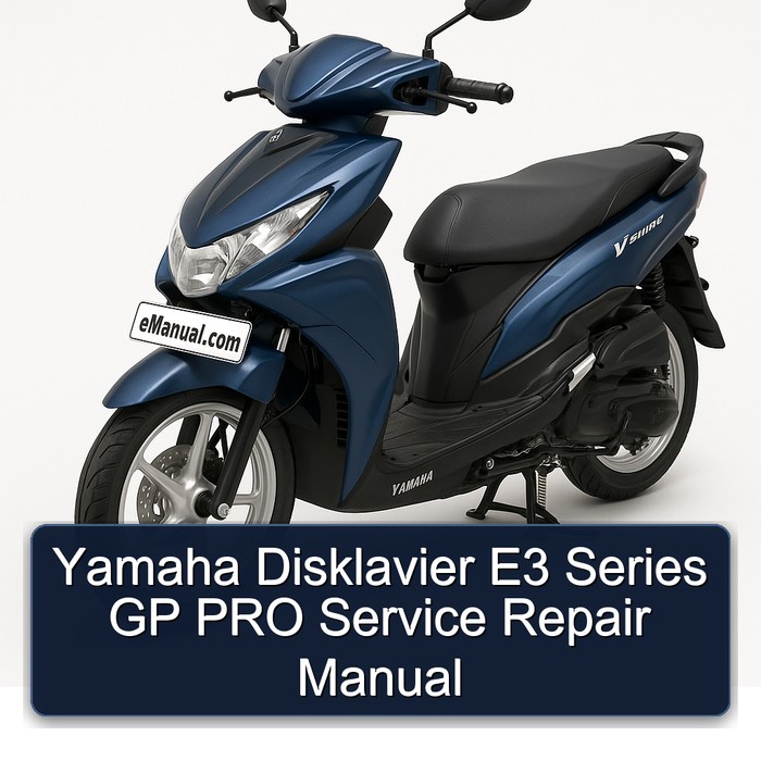Yamaha Disklavier E3 Series GP PRO Manual de servicio y reparación
